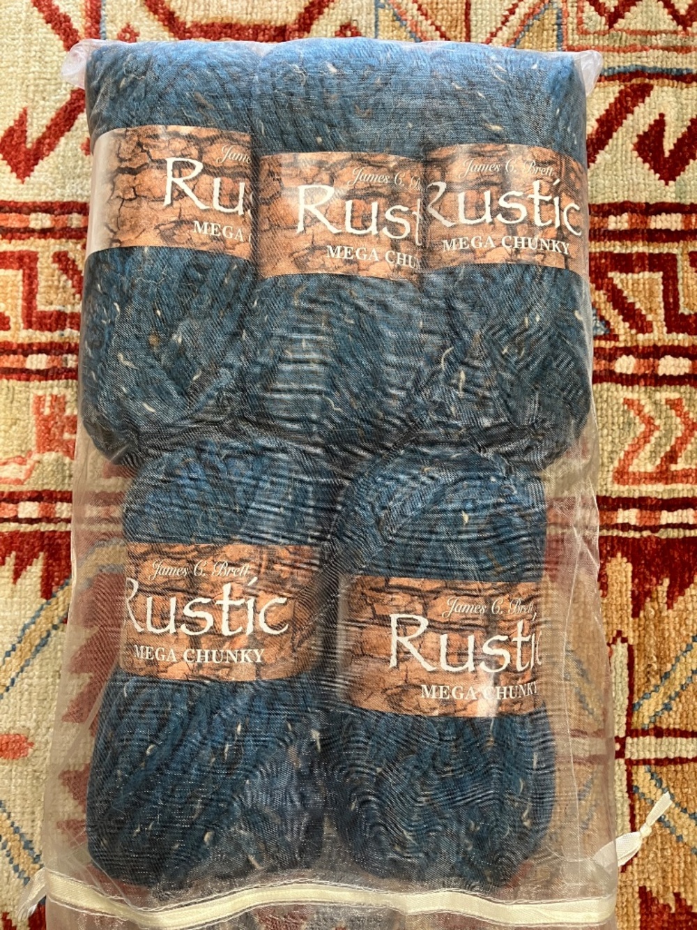 5 x New James C Brett Rustic Mega Chunky Yarn - Made in Turkey - Turquoise CS12